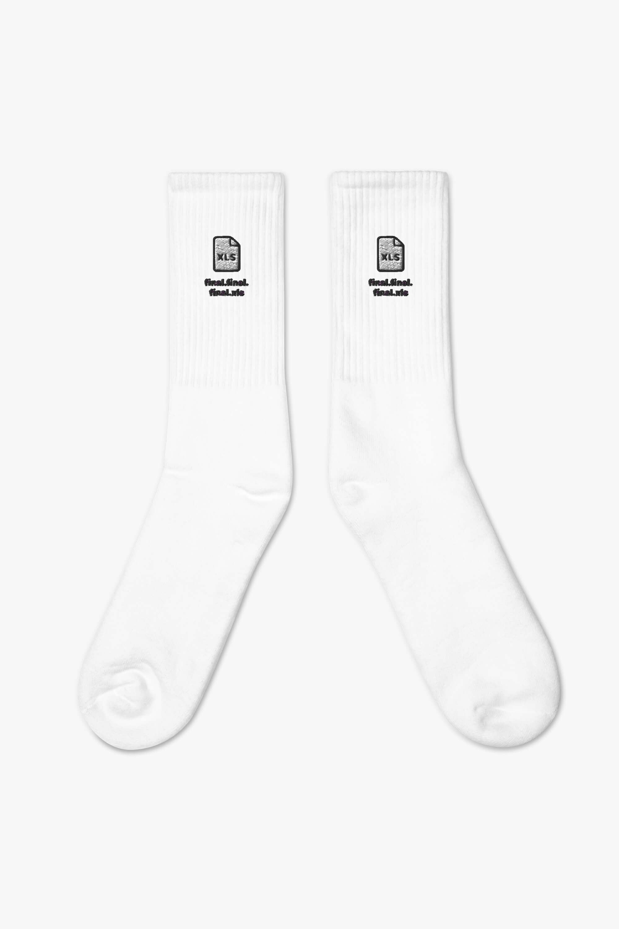 Final Final XLS Embroidered Socks